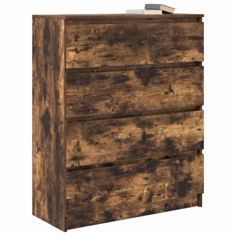 Komoda Dąb wędzony 80x35x99 cm Drewno klejone Lumarko!