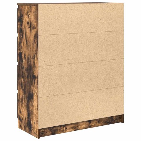 Komoda Dąb wędzony 80x35x99 cm Drewno klejone Lumarko!