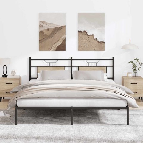 Rama łóżka bez materaca Sonoma Oak 183x213 cm Drewno klejone Lumarko!