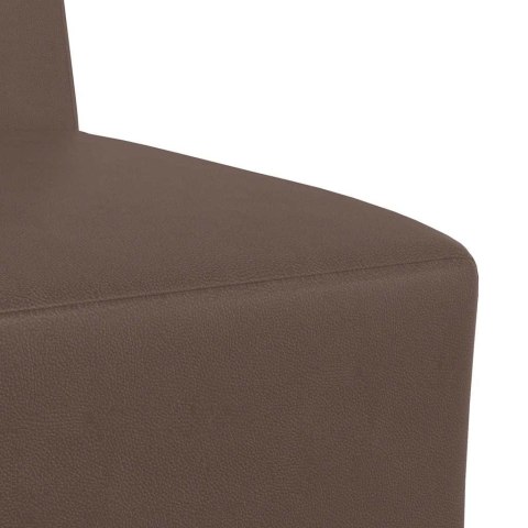 Sofa Fotel Brązowy 55 cm Skóra ekologiczna Lumarko!