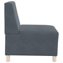 Sofa Fotel Ciemnoszary 55 cm Aksamit Lumarko!
