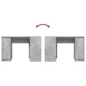 Biurko Beton Szary 120x42x76 cm Drewno klejone Lumarko!