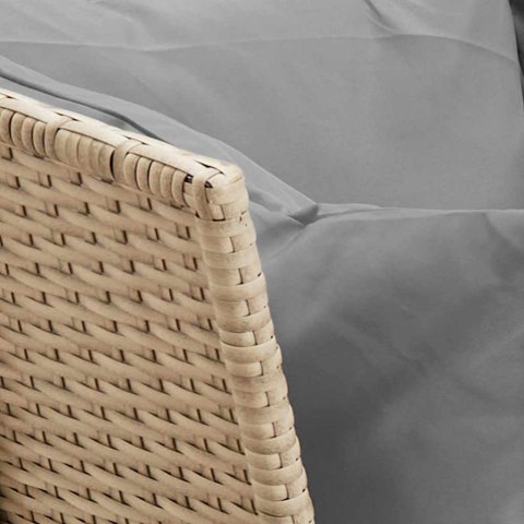 Sofa ogrodowa z poduszkami beżowy polirattan Lumarko!