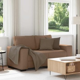 Sofa 2-osobowa brązowa 120 cm tkanina Lumarko!