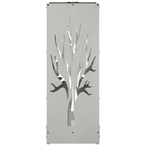 Stojak na drewno opałowe 40x30x80 cm Stal nierdzewna Lumarko!