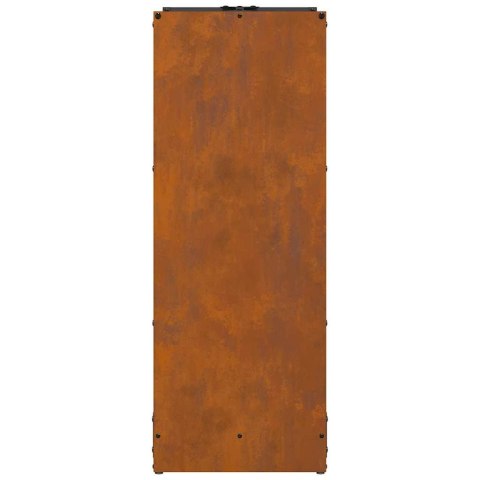 Stojak na drewno opałowe 40x30x80 cm Stal nierdzewna Lumarko!