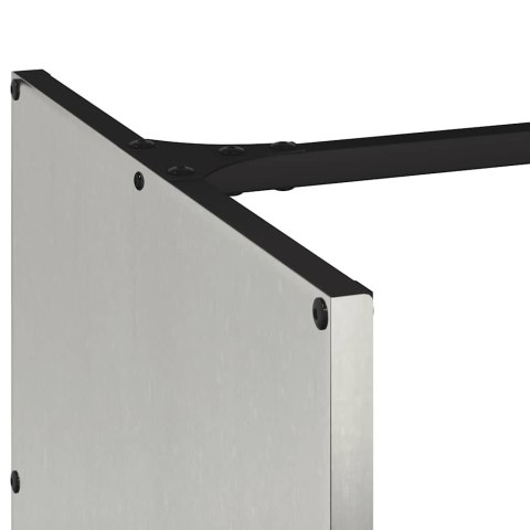 Stojak na drewno opałowe 40x40x40 cm Stal nierdzewna Lumarko!