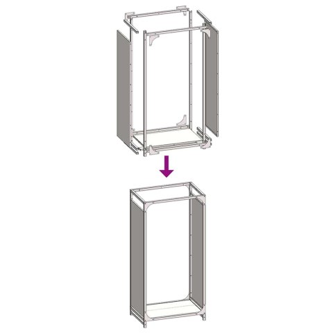 Stojak na drewno opałowe 44x28x90 cm Stal walcowana na zimno Lumarko!