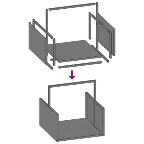 Stojak na drewno opałowe Stal walcowana na zimno Lumarko!