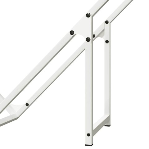 Stojak na drewno opałowe biały 100x25x100 cm Lumarko!