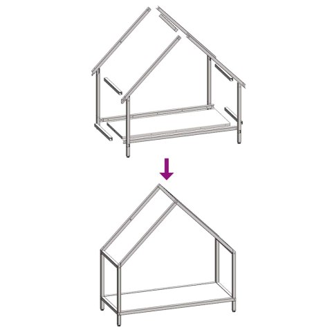 Stojak na drewno opałowe biały 60x25x60 cm Lumarko!