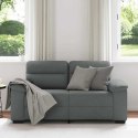 Sofa 2-osobowa Ciemnoszara 120 cm Tkanina Lumarko!