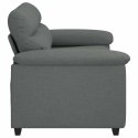 Sofa 2-osobowa Ciemnoszara 120 cm Tkanina Lumarko!