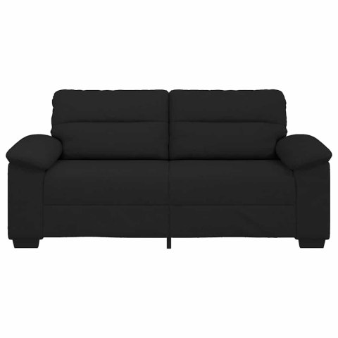Sofa 2-osobowa, czarna, 140 cm, tapicerowana tkaniną Lumarko!