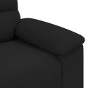 Sofa 2-osobowa, czarna, 140 cm, tapicerowana tkaniną Lumarko!