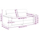 Sofa 2-osobowa, czarna, 140 cm, tapicerowana tkaniną Lumarko!