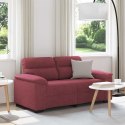 Sofa 2-osobowa w kolorze czerwonego wina 120 cm Tkanina Lumarko!