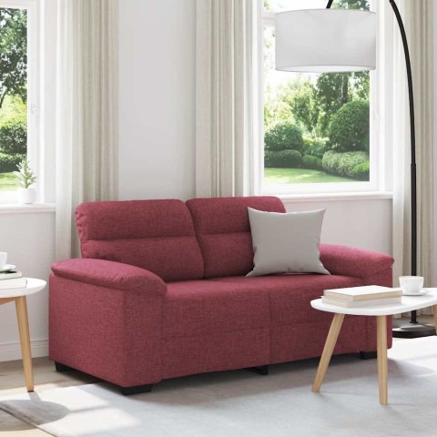 Sofa 2-osobowa w kolorze czerwonego wina 120 cm Tkanina Lumarko!