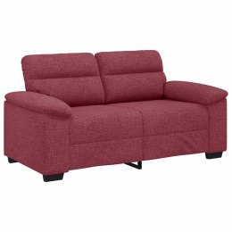 Sofa 2-osobowa w kolorze czerwonego wina 120 cm Tkanina Lumarko!