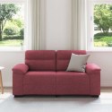 Sofa 2-osobowa w kolorze czerwonego wina 120 cm Tkanina Lumarko!