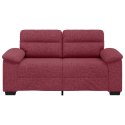 Sofa 2-osobowa w kolorze czerwonego wina 120 cm Tkanina Lumarko!