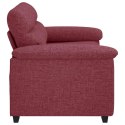 Sofa 2-osobowa w kolorze czerwonego wina 120 cm Tkanina Lumarko!