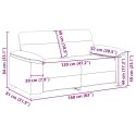Sofa 2-osobowa w kolorze czerwonego wina 120 cm Tkanina Lumarko!