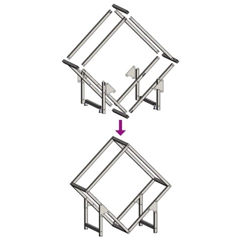 Stojak na drewno opałowe, biały, 50x25x50 cm Lumarko!