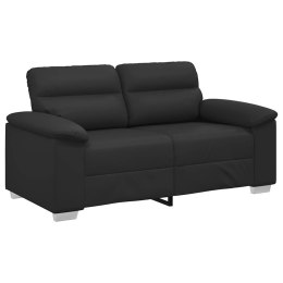 2-osobowa sofa, czarna, 120 cm, sztuczna skóra Lumarko!