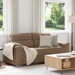 VidaXL 2-osobowa sofa, kolor cappuccino, 140 cm, sztuczna skóra