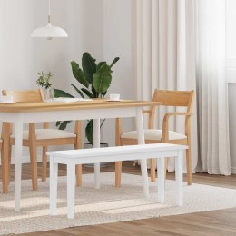 Ławka 110 cm Biała lite drewno guma Lumarko!