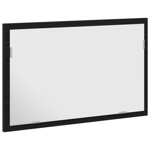 Lustro łazienkowe z oświetleniem LED, czarny dąb, 60x8,5x37 cm Lumarko!