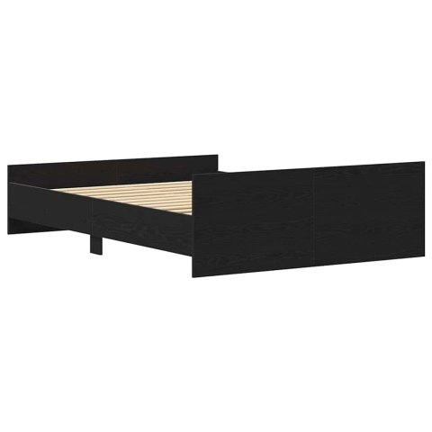 Rama łóżka bez materaca, czarny dąb, 140x200 cm Lumarko!