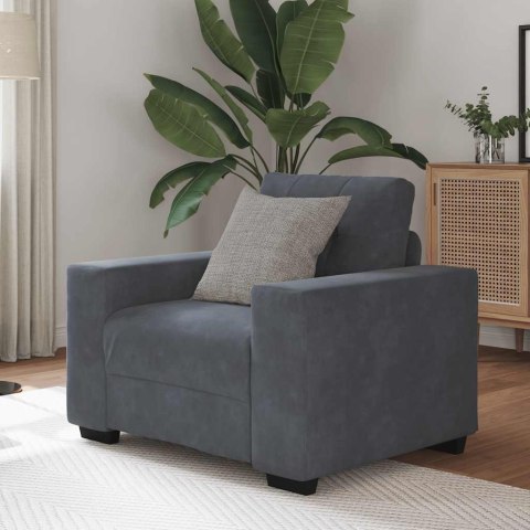 Sofa Fotel Ciemnoszary 60 cm Aksamit Lumarko!