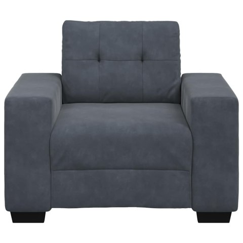 Sofa Fotel Ciemnoszary 60 cm Aksamit Lumarko!
