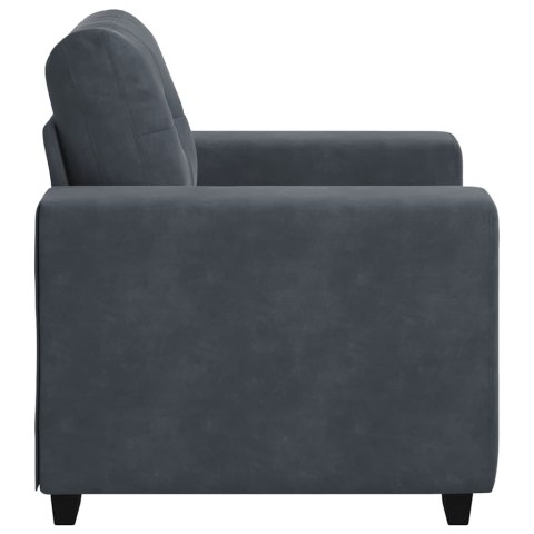Sofa Fotel Ciemnoszary 60 cm Aksamit Lumarko!