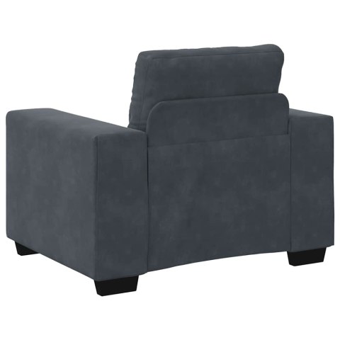 Sofa Fotel Ciemnoszary 60 cm Aksamit Lumarko!