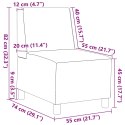 Sofa Fotel Cloud Grey 55 cm Tkanina Lumarko!
