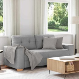 Sofa dwuosobowa, szara chmurowy, 140 cm, tkanina Lumarko!