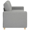 Sofa dwuosobowa, szara chmurowy, 140 cm, tkanina Lumarko!