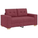 Sofa dwuosobowa, wino czerwone, 120 cm, tkanina Lumarko!