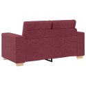 Sofa dwuosobowa, wino czerwone, 120 cm, tkanina Lumarko!