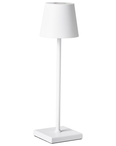 Bezprzewodowa lampa stołowa LED VALIRA Metal Biały
