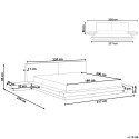 Łóżko wodne Ekoskóra ZEN 180 x 200 cm Jesion brązowy Lumarko!