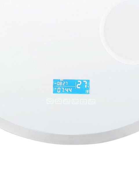 Lustro łazienkowe LED FIXIN 80 cm 80 cm Wbudowany głośnik Bluetooth Srebrny