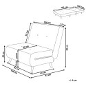 Sofa rozkładana jednoosobowa czarna FARRIS Lumarko!