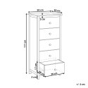 Komoda 50 cm jasne drewno SALTON Lumarko!