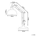 Lampa biurkowa SALADO Regulowana Drewno Miedziany Lumarko!