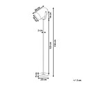 Lampa podłogowa TYRIA Regulowana Metal Biały Lumarko!