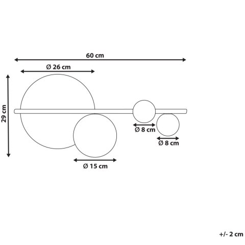Lampa ścienna LED PARITA Metal Czarny